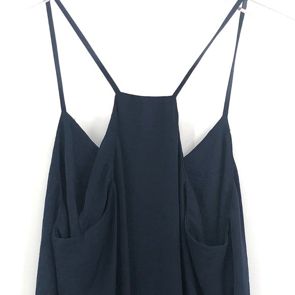DAHLYA Navy Strappy Racerback Tank Top #Y03 - Picture 5 of 8